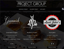 Tablet Screenshot of projectgroupnyc.com